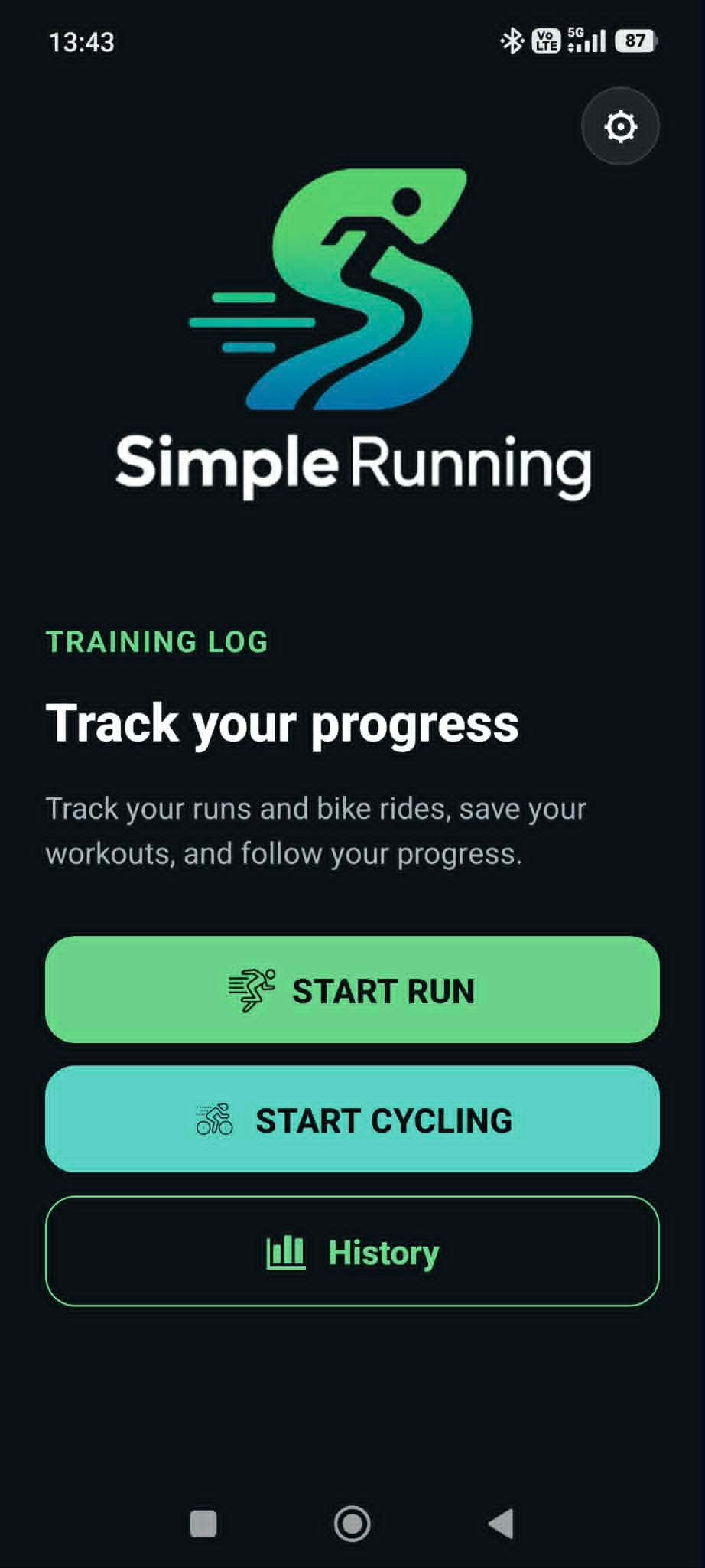 Previzualizare proiect aplicație SimpleRunning